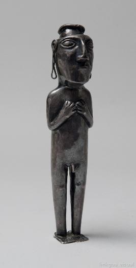 Figura antropomorfa de plata