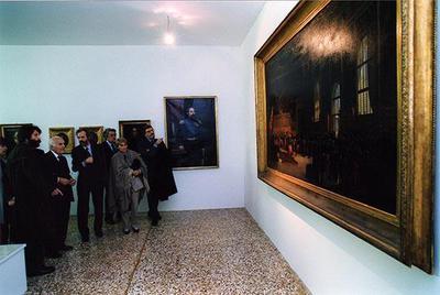 Venezia: intervento del Presidente della Repubblica alle Mostre Venezia Quarantotto: episodi, luoghi e protagonisti DI una rivoluzione 1848-1849 e I Maya — No identificado