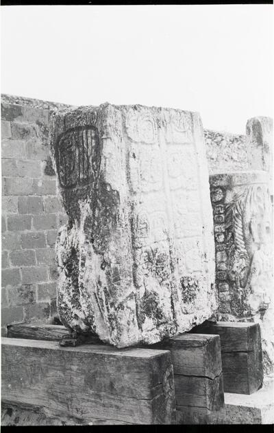 Dzibilnocac, Stela (DBN: St. 1) — No identificado