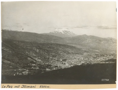 La Paz mit Illimani — Junkers Luftbild-Zentrale (Production) (Atelier)