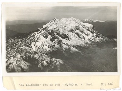 Der Illimani von Norden gesehen