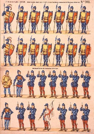Edad media — 302: Lanceros de mesnada señorial y espingarderos de mesnadas realengas (siglos XIV y XV) — No identificado