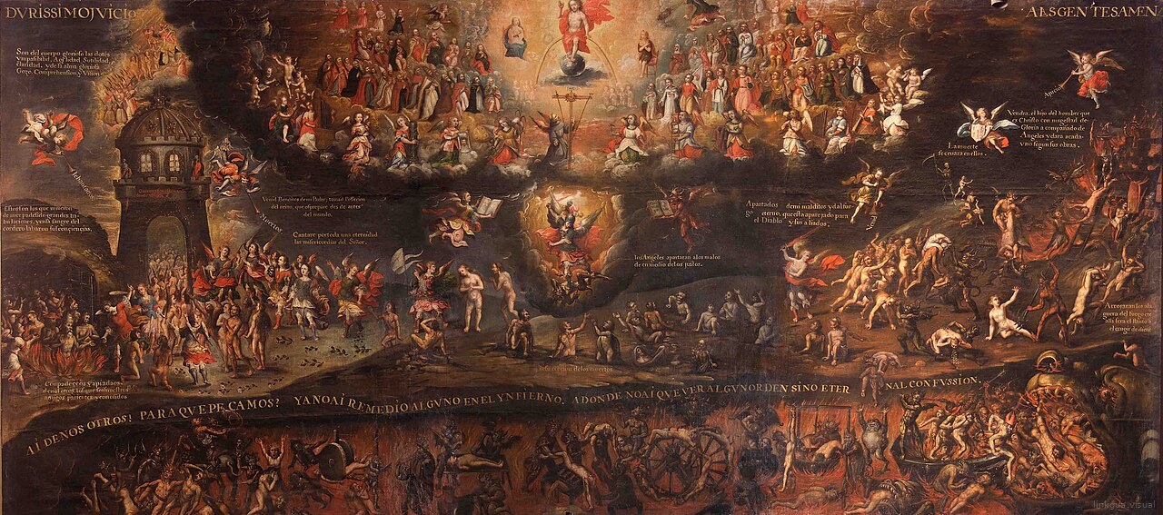 El Juicio Final (Las Postrimerías) - c.1675 - Diego Quispe Tito