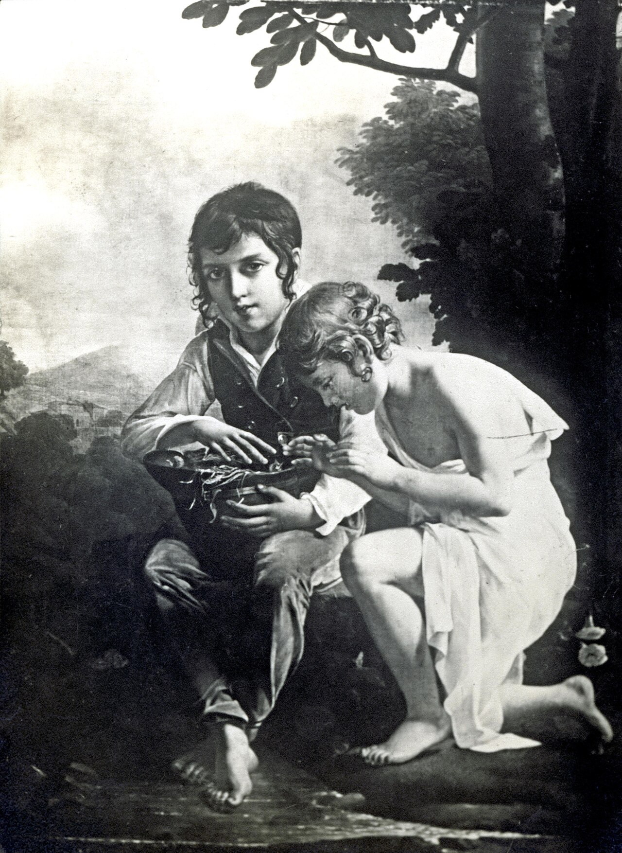 Tableau de enfants à l'oiseau.jpg — Marie-Guillemine Benoist