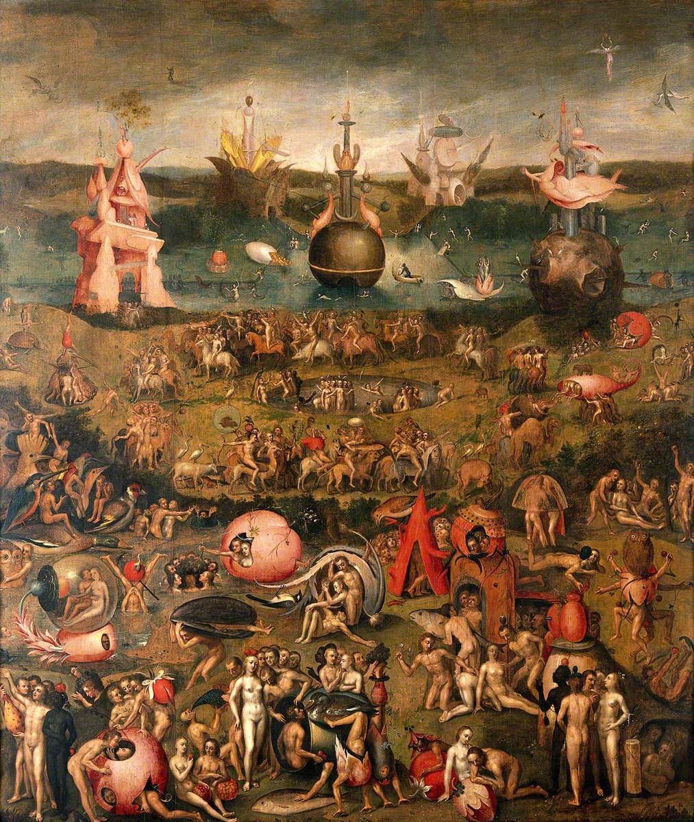 Hieronymus Bosch (c.1450-1516) (copy after) - the Garden of Earthly Delights - 44972i - Wellcome Col — El Bosco