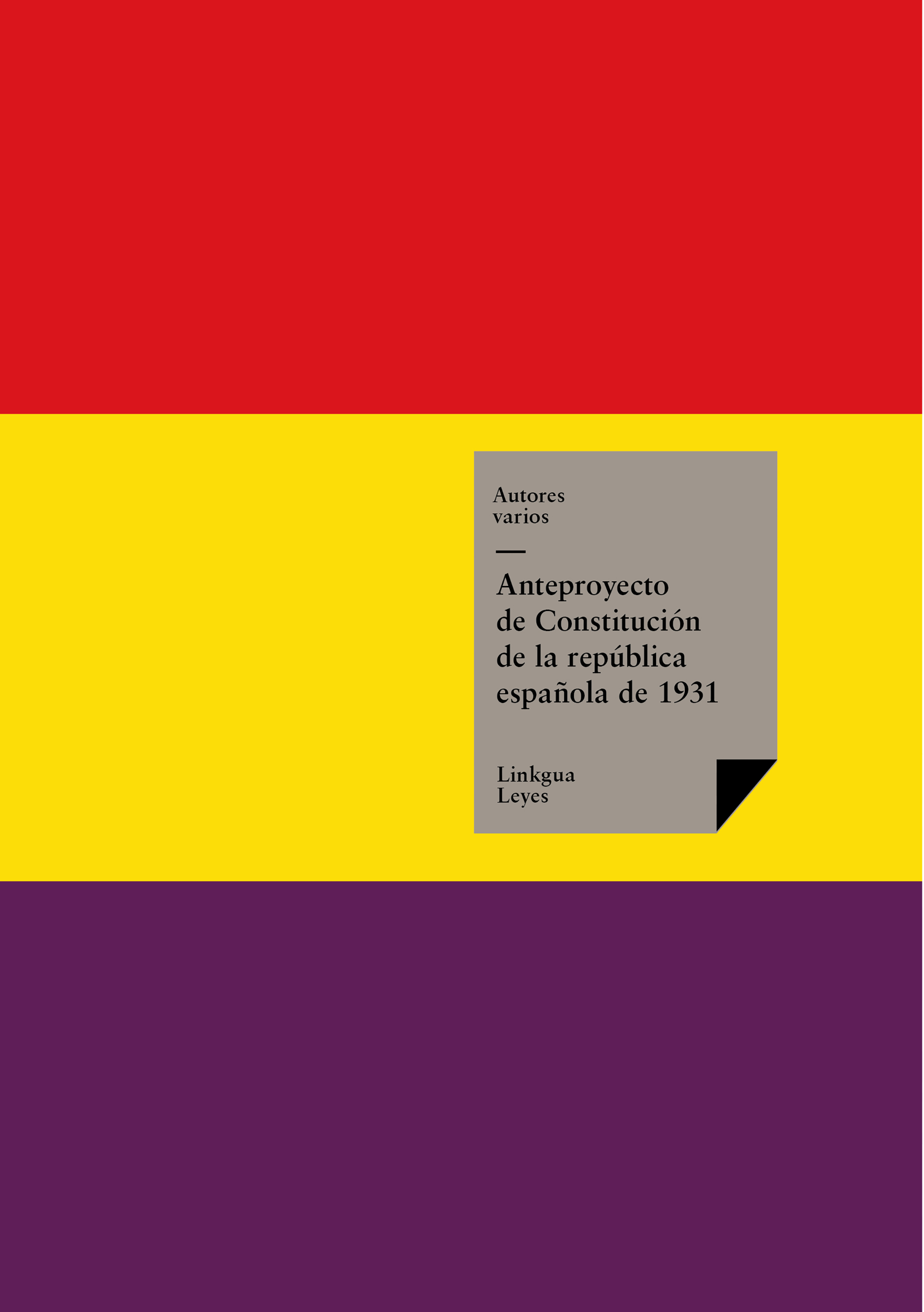 De Constitución de la República española de — Anteproyecto De Constitucion De La Republica Espanola De
