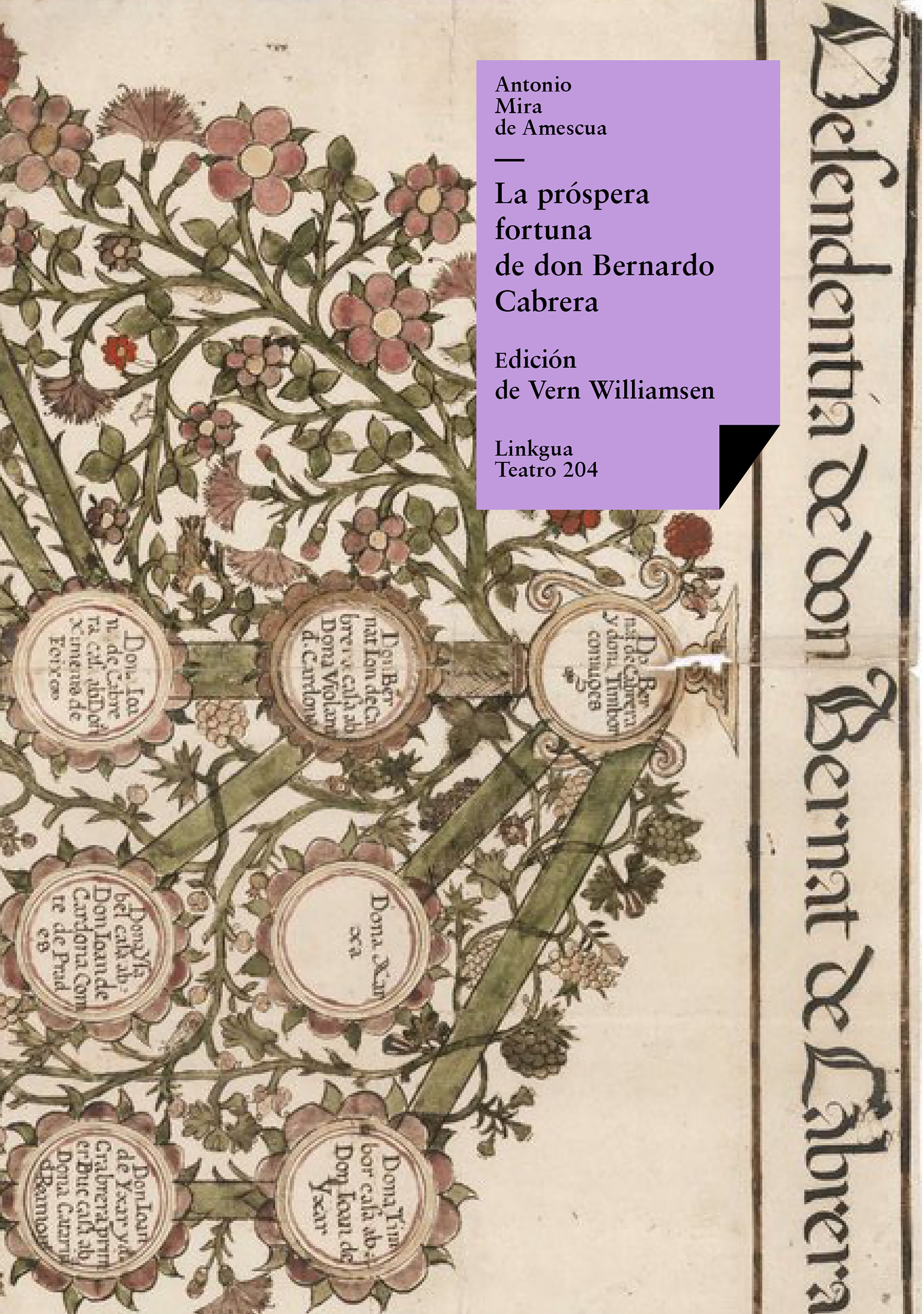 La próspera fortuna de don Bernardo Cabrera — Antonio Mira de Amescua