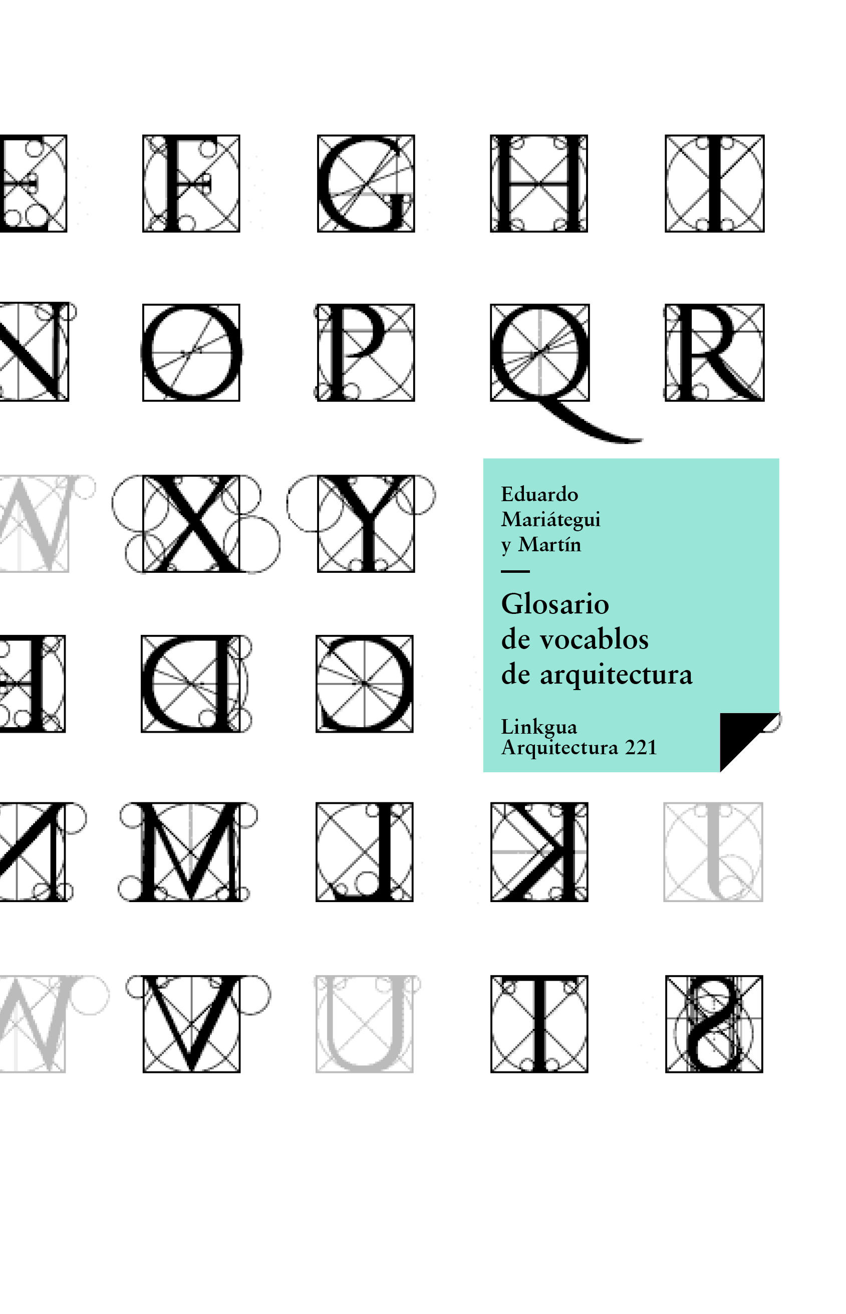Glosario de vocablos de arquitectura — Diego López de Arenas