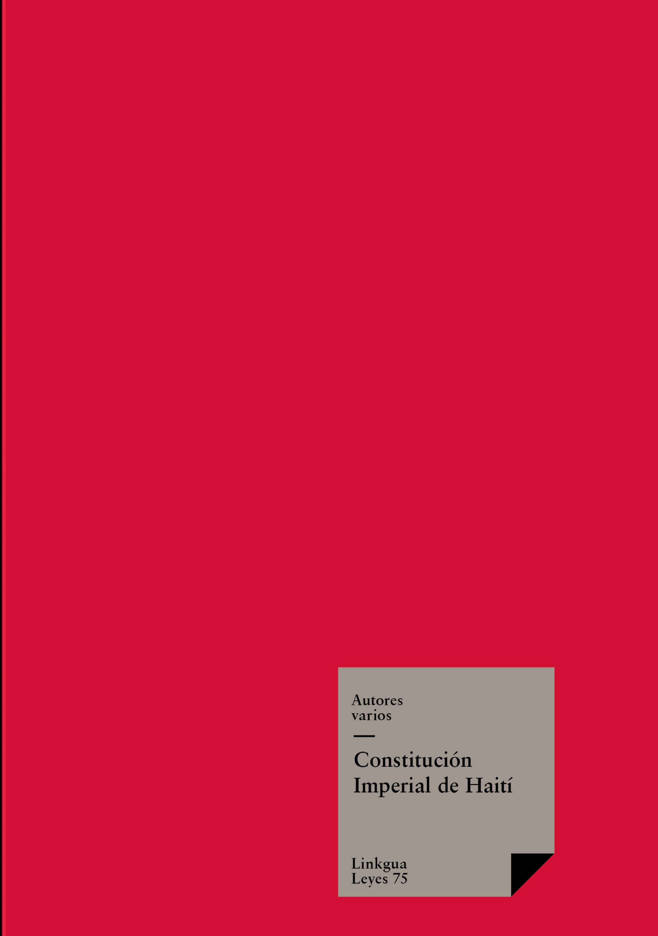 Imperial de Haití — Constitucion Imperial De Haiti