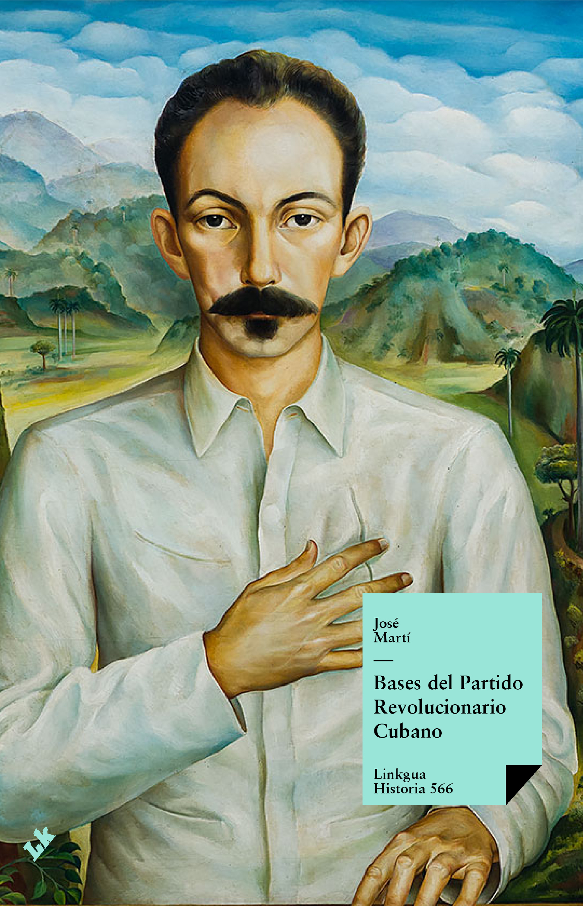 Retrato de José Martí en paisaje cubano — Bases Del Partido Revolucionario Cubano