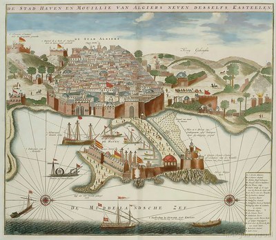 Van Keulen, Gerard — de Stad Haven en Mouillie van Algiers neven desselfs Kasteelen — No identificado