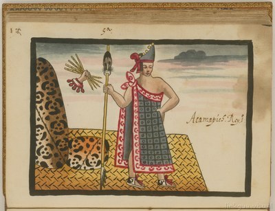 Retrato de Acamapichtli, primer tlatoani de Tenochtitlán