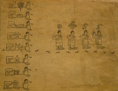 Portada del siglo XVII presenta una ilustración de estilo náhuatl — No identificado
