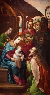 La adoración de los Reyes Magos — Cristóbal de Villalpando