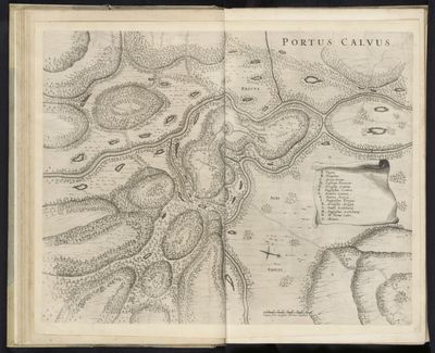 Mapa de Portus Calvus — Georg Marcgraf