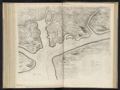 Mapa de la ciudad de Magnon y sus alrededores — Georg Marcgraf