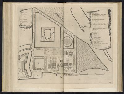 Plano de la villa y jardines de Friberg — Georg Marcgraf