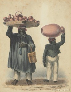 Comerciantes ambulantes con cerámica — Isaac Mendes Belisario