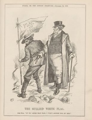 La bandera blanca mancillada — John Tenniel