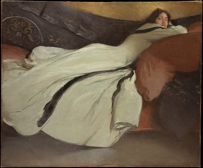Mujer reclinada en un diván — James McNeill Whistler