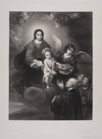 El niño Jesús repartiendo pan a los peregrinos