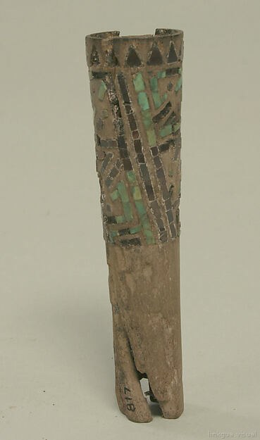 Earflare Fragment with Stone Inlay
