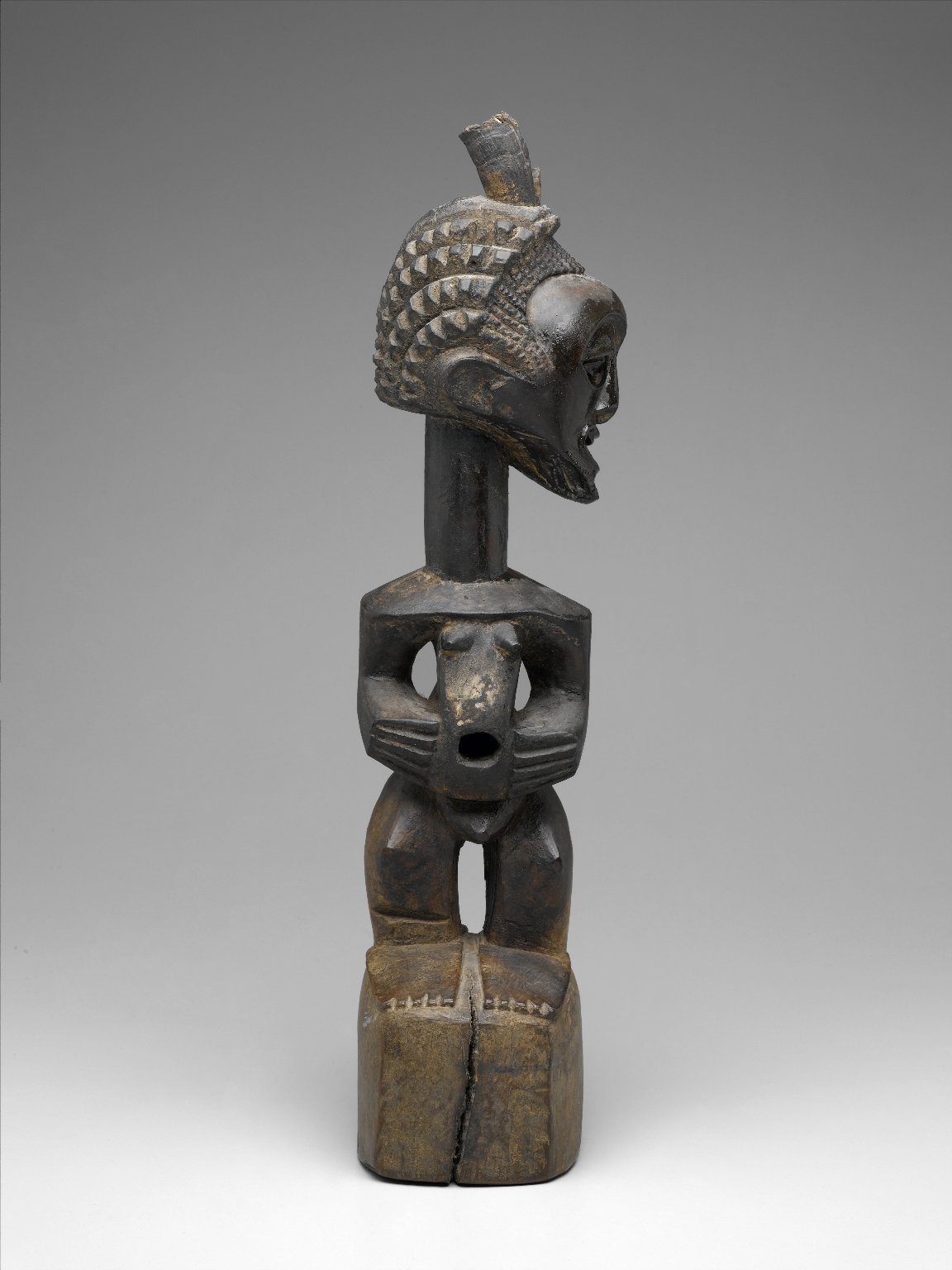 Standing Male Figure with Head Turned Left (Nkishi) — Unknown authorUnknown author